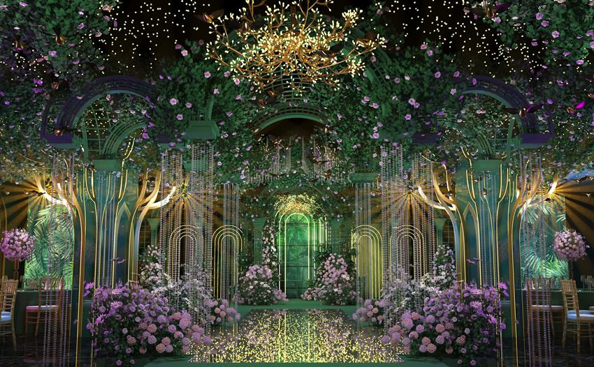 日照奇妙森林婚礼堂效果展示