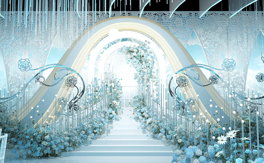 日照釡香烙馍村水晶厅效果展示